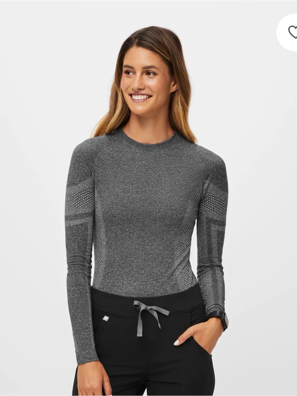 Women’s Long-Sleeve Gray blue figs salta underscrub